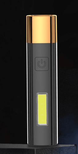 Mini COB Flashlight Rechargeable Outdoor Small Flashlight Walking Portable Household Flashlight